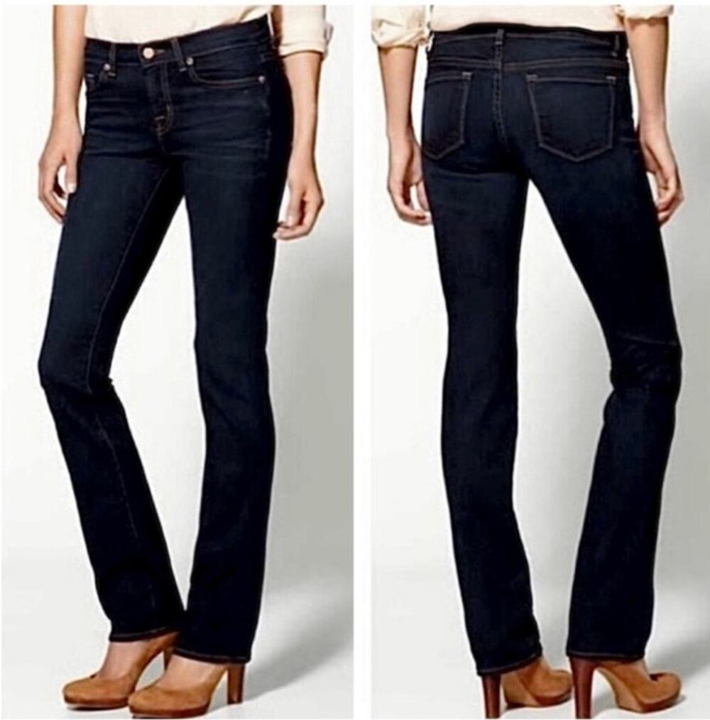 J BRAND Scarlette Cigarette Dark Denim Straight Leg Jean SZ 30